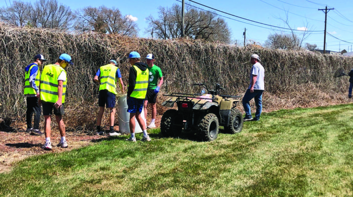KAB, Spartans Team Up to Clean Up - Alliance Times-Herald