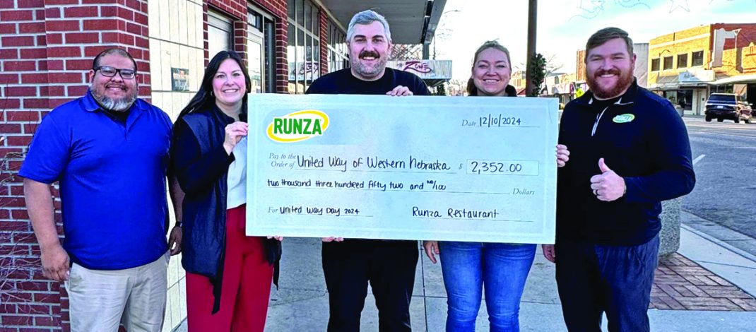 Runza Donates to United Way of Western Nebraska