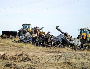 BNSF Train Derails North of Angora