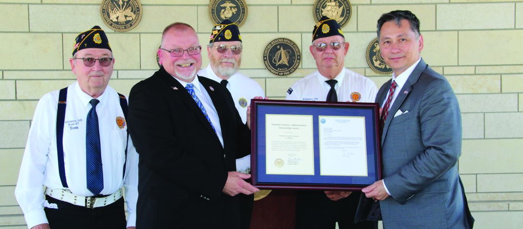 National Cemetery Administration Presents Stewardship Award to Nebraska Veterans Cemetery at Alliance