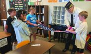 Flag-Folding Demonstration Hosted at IELS