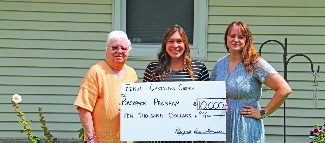 Alliance Bulldog Backpack Program Receives $10,000 Donation from First Christian Church